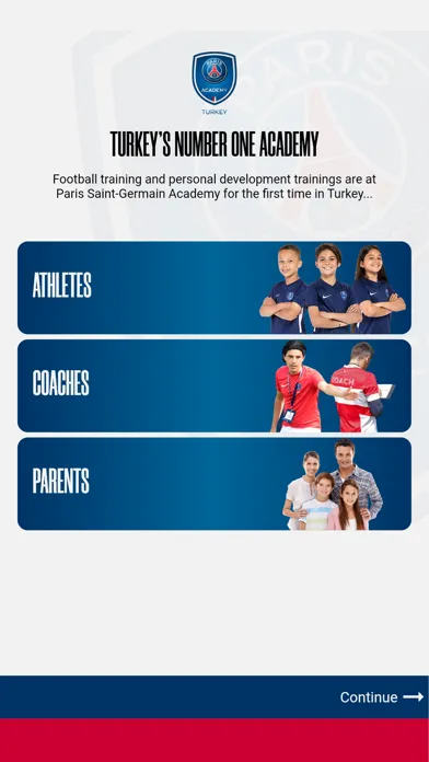 Captures d'écran de PSG Academy TURKEY